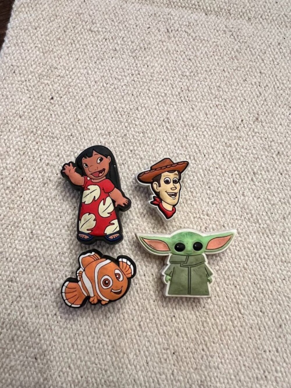 Set of Crocs Jibbitz Charms Disney and Food